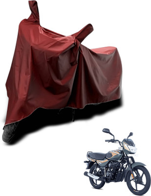 KEDIT Two Wheeler Cover for Bajaj(CT 100, Maroon)