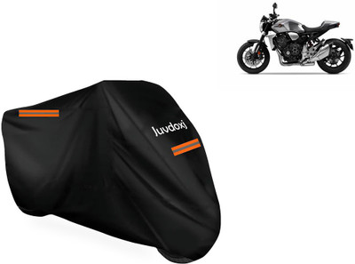 Juvdoxj Waterproof Two Wheeler Cover for Honda(CB1000R, Black)