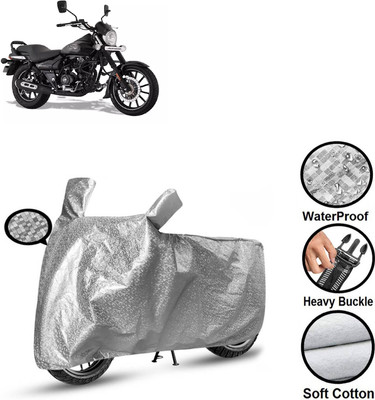 CODOKI Waterproof Two Wheeler Cover for Bajaj(Avenger Street 160, Silver)