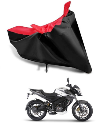 KEDIT Two Wheeler Cover for Bajaj(Pulsar NS200 BS6, Red, Black)