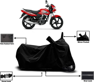KEDIT Two Wheeler Cover for TVS(Sport BS6, Black)