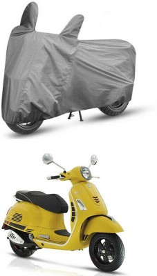 Mdstar Waterproof Two Wheeler Cover for Piaggio(Vespa VXL, Grey)