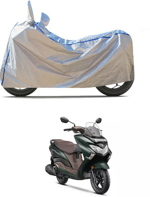 PAGORA Waterproof Two Wheeler Cover for Suzuki(Burgman Street, Silver)