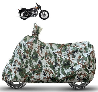 Caronix Waterproof Two Wheeler Cover for Royal Enfield(Standard 350, Green)