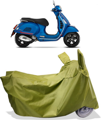 Amexride Two Wheeler Cover for Vespa(GTS Super 300 BS6, Maroon)