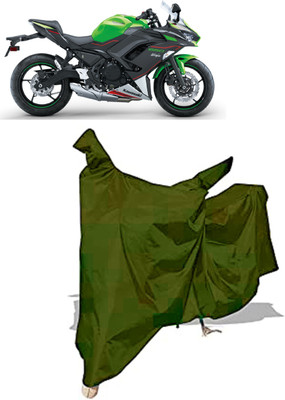 Amexride Two Wheeler Cover for Kawasaki(Ninja 650 bs6, Maroon)