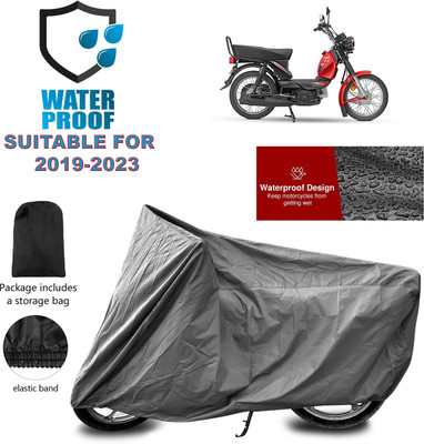 PAGORA Waterproof Two Wheeler Cover for TVS(XL 100 Comfort, Grey)