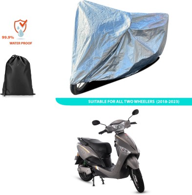 CODOKI Waterproof Two Wheeler Cover for Hero(Electric Optima BS6, Silver)