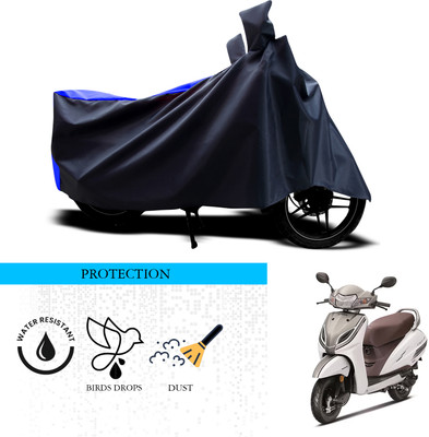 ANTHUB Waterproof Two Wheeler Cover for Honda(Activa 5G, Black, Blue)