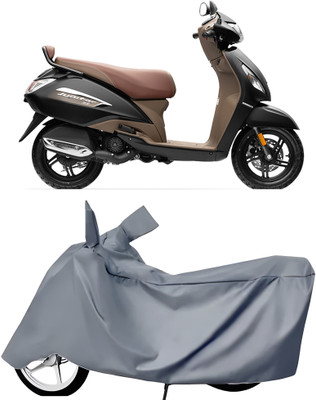 Auto World Waterproof Two Wheeler Cover for TVS(Jupiter 125, Grey)