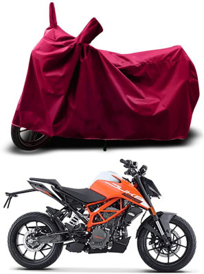 KEDIT Two Wheeler Cover for KTM(125 Duke, Maroon)