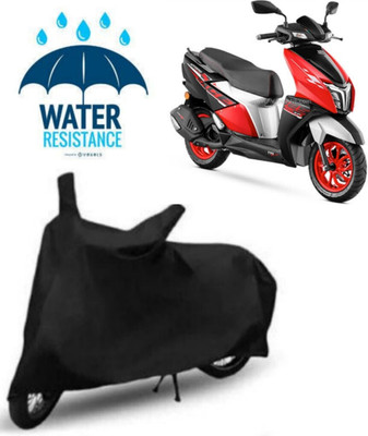 SK AUTO Waterproof Two Wheeler Cover for TVS(Ntorq 125, Black)