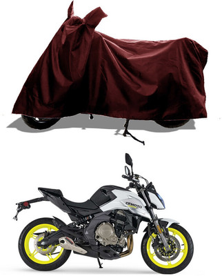 GROFATIK Two Wheeler Cover for CFMoto(650 NK BS6, Maroon)