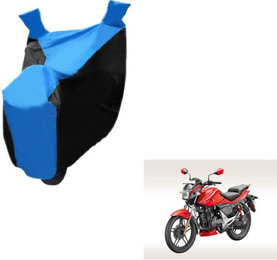 Mdstar Waterproof Two Wheeler Cover for Hero(Xtreme Sports, Black, Blue)