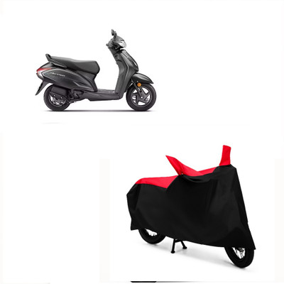 Autohug Waterproof Two Wheeler Cover for Honda(Activa 6G, Black, Red)
