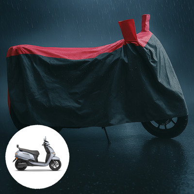CODOKI Waterproof Two Wheeler Cover for TVS(iQube Electric, Grey, Red)