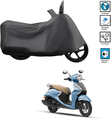 CODOKI Waterproof Two Wheeler Cover for Yamaha(Fascino 125 FI, Grey)