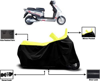 Amexride Two Wheeler Cover for Hero Electric(Electric NYX BS6, Yellow)