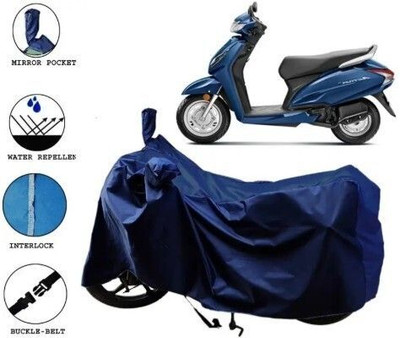DeepShakshi AUTOMOTIVE Waterproof Two Wheeler Cover for Honda(Activa 6G, Blue)