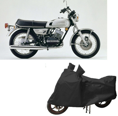 COVERPLANET Two Wheeler Cover for Yamaha(RX 100, Black)