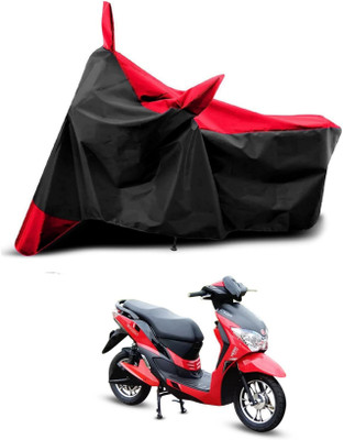 DeepShakshi AUTOMOTIVE Two Wheeler Cover for Hero(Electric Dash, Red, Black)
