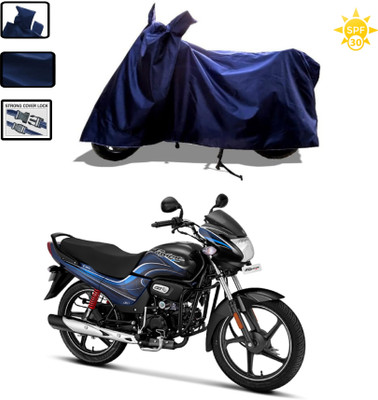 WMIZEXA Waterproof Two Wheeler Cover for Hero(Passion Plus, Blue)