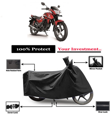 Amexride Two Wheeler Cover for Honda(SP125, Black)