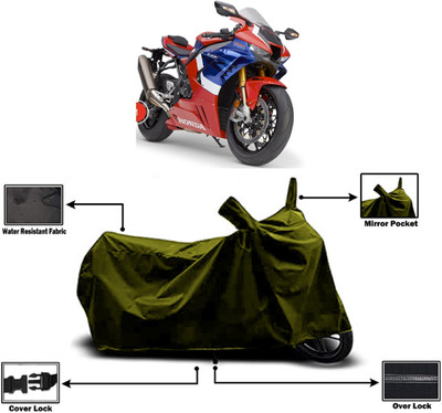 Amexride Two Wheeler Cover for Honda(CBR 1000RR, Green)