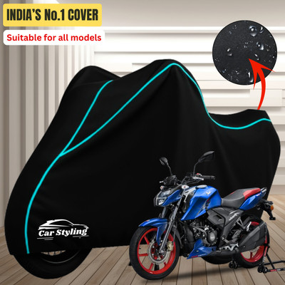 Car Styling Waterproof Two Wheeler Cover for TVS(Apache RTR 160, Maroon)