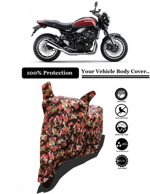 Amexride Two Wheeler Cover for Kawasaki(Z900 RS Cafe Racer BS6, Multicolor)