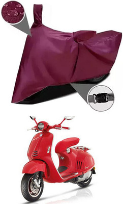 DeepShakshi AUTOMOTIVE Waterproof Two Wheeler Cover for Vespa(RED 125 BS6, Maroon)