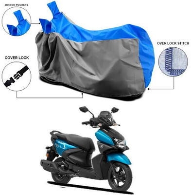 SEBONGO Waterproof Two Wheeler Cover for Yamaha(Ray ZR, Blue)