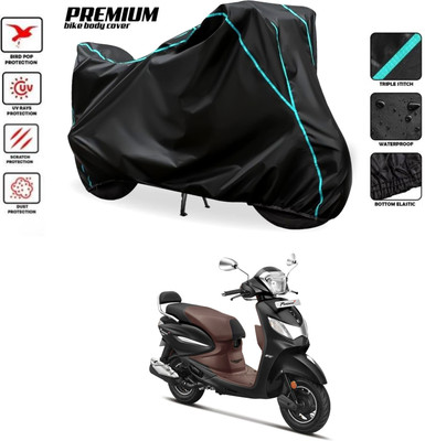 PAGORA Waterproof Two Wheeler Cover for Hero(Pleasure Plus, Black)