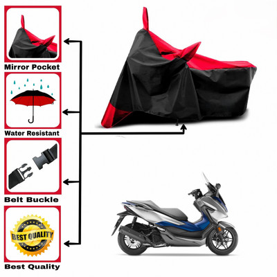 DeepShakshi AUTOMOTIVE Two Wheeler Cover for Honda(Forza 300, Red, Black)