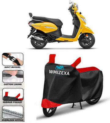 WMIZEXA Two Wheeler Cover for Hero(Pleasure, Red, Black)