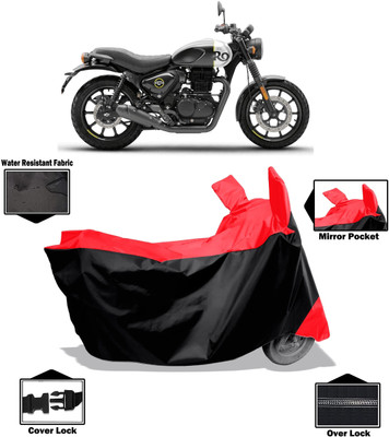 Amexride Two Wheeler Cover for Royal Enfield(Hunter 350, Red)