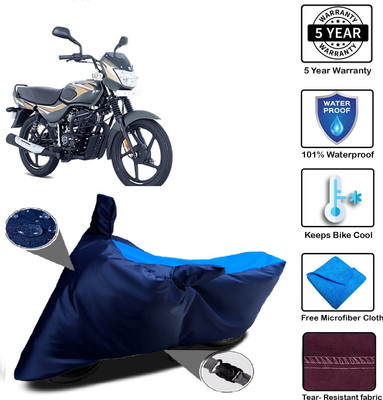 MISSION COLLECTION Waterproof Two Wheeler Cover for Bajaj(CT100, Blue)
