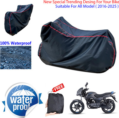 AUTOCAD Waterproof Two Wheeler Cover for Bajaj(Pulsar 125 Neon BS6, Black)