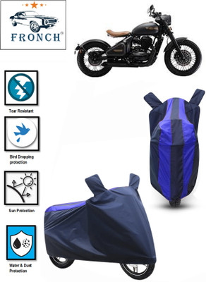 FRONCH Waterproof Two Wheeler Cover for JAWA(Perak, Blue)