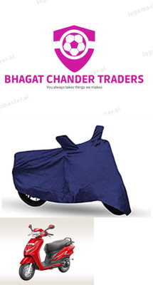bhagat chander traders Waterproof Two Wheeler Cover for Hero(Duet VX 110CC BS6, Blue)