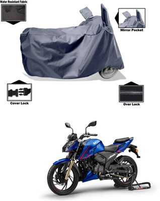 CODOKI Waterproof Two Wheeler Cover for TVS(Apache RTR 200, Grey)