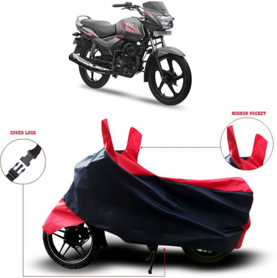 KEDIT Two Wheeler Cover for TVS(Star City Plus, Red)