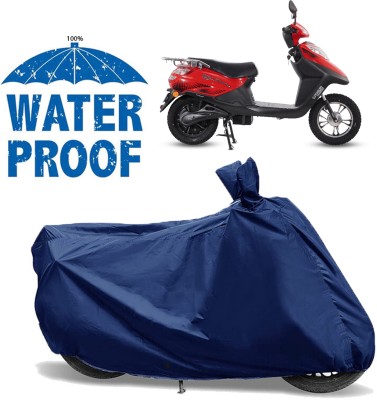 AutoGalaxy Waterproof Two Wheeler Cover for Hero(Electric Flash BS6, Blue)