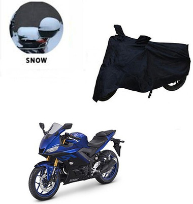 MMSSTAR Waterproof Two Wheeler Cover for Yamaha(YZF R25, Black)