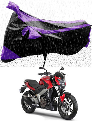 MMSSTAR Waterproof Two Wheeler Cover for Bajaj(Pulsar 250, Purple, Black)