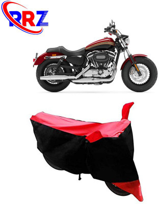 RRZ Waterproof Two Wheeler Cover for Harley Davidson(1200 Custom, Black, Red)