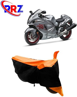 RRZ Waterproof Two Wheeler Cover for Suzuki(GSX R1300 Hayabusa, Black, Orange)