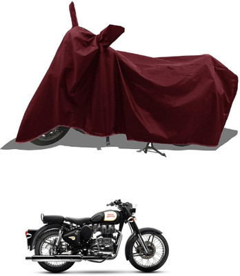 AESTRYD Two Wheeler Cover for Royal Enfield(Bullet 350 Twinspark, Maroon)