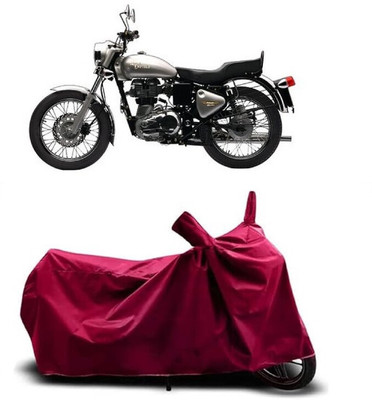Coxtor Waterproof Two Wheeler Cover for Royal Enfield(Bullet Electra Twinspark, Maroon)