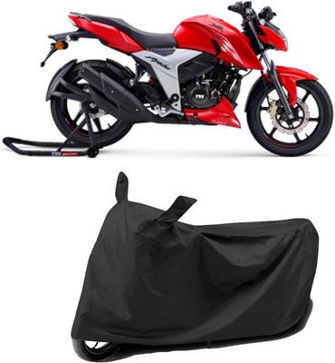 KEDIT Two Wheeler Cover for TVS(Apache RTR 200, Black)